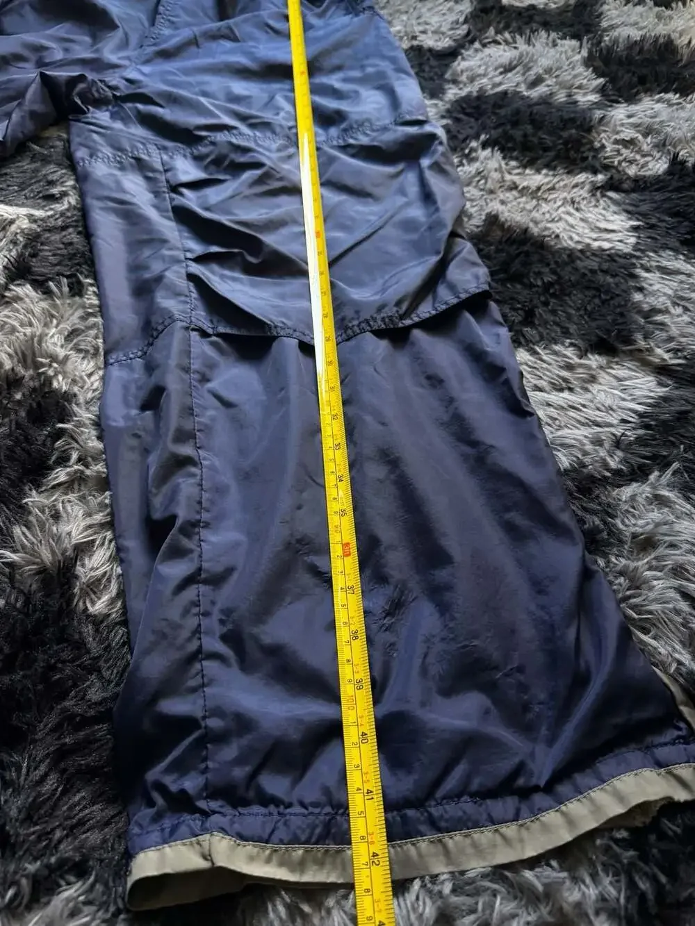 Spalding Athletic Vintage 90s Navy Blue Nylon Windbreaker Track Pants